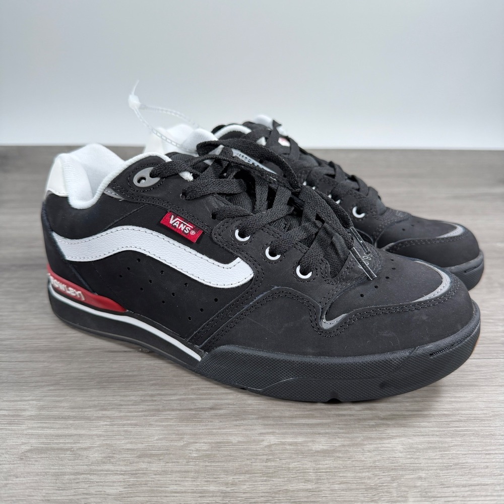 Vans Rowley XLT Black Red White Skate Shoes Mens Size 8